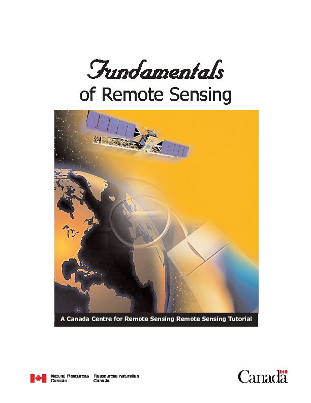 [PDF] Fundamentals of Remote Sensing - Ressources naturelles Canada