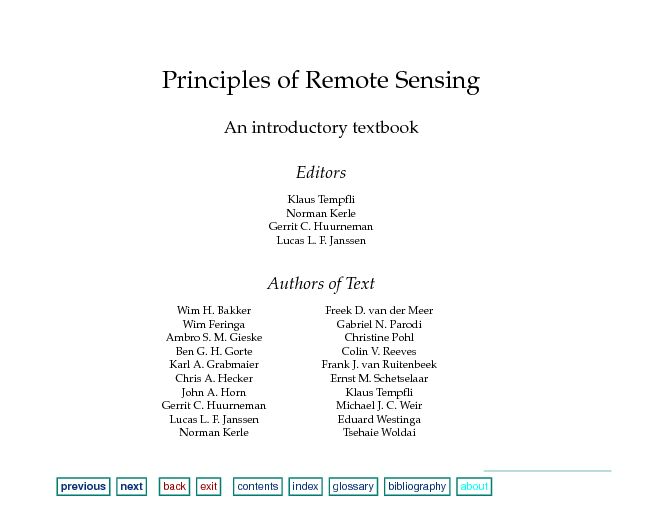 [PDF] Principles of Remote Sensing