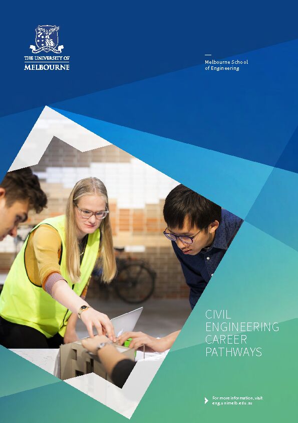 [PDF] CIVIL ENGINEERING CAREER PATHWAYS - Melbourne School of