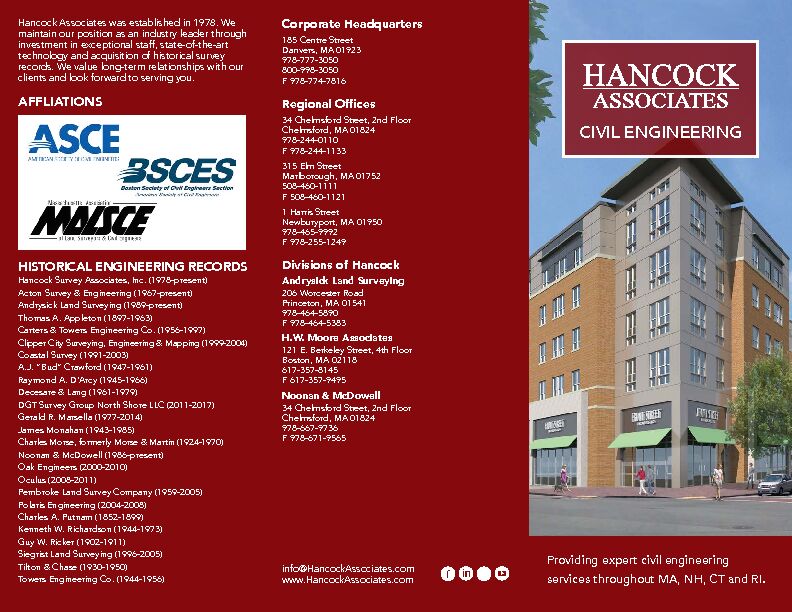 [PDF] CIVIL ENGINEERING - Hancock Associates