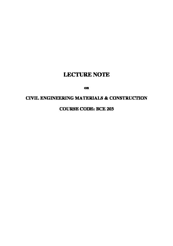 LECTURE NOTE - VSSUT
