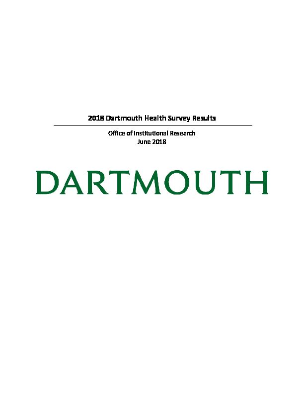 [PDF] 2018 Dartmouth Health Survey Results