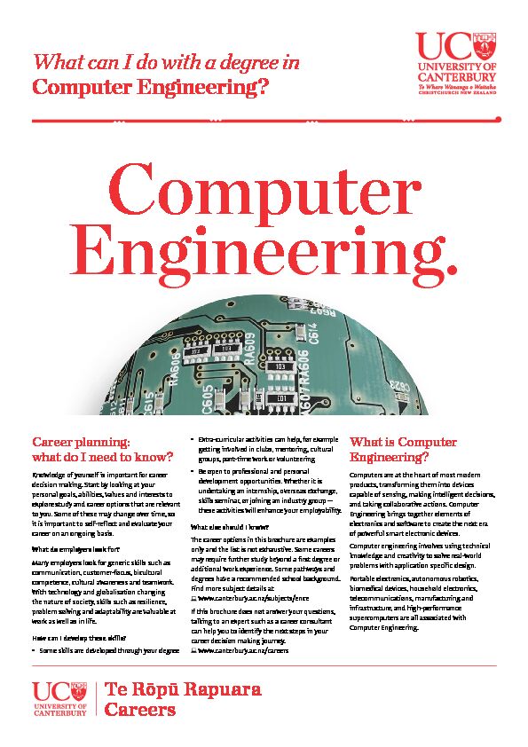 [PDF] What can I do with a degree in Computer Engineering?