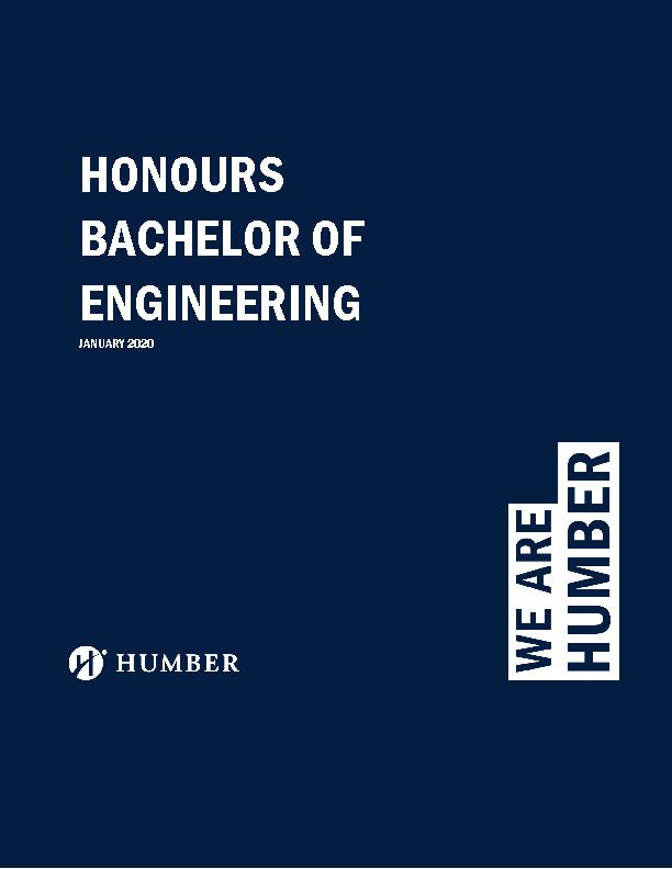 [PDF] Humber College application for a Bachelor in Engineering