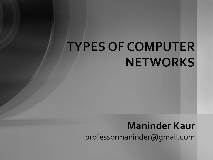 [PDF] TYPES OF COMPUTER NETWORKS - EazyNotes
