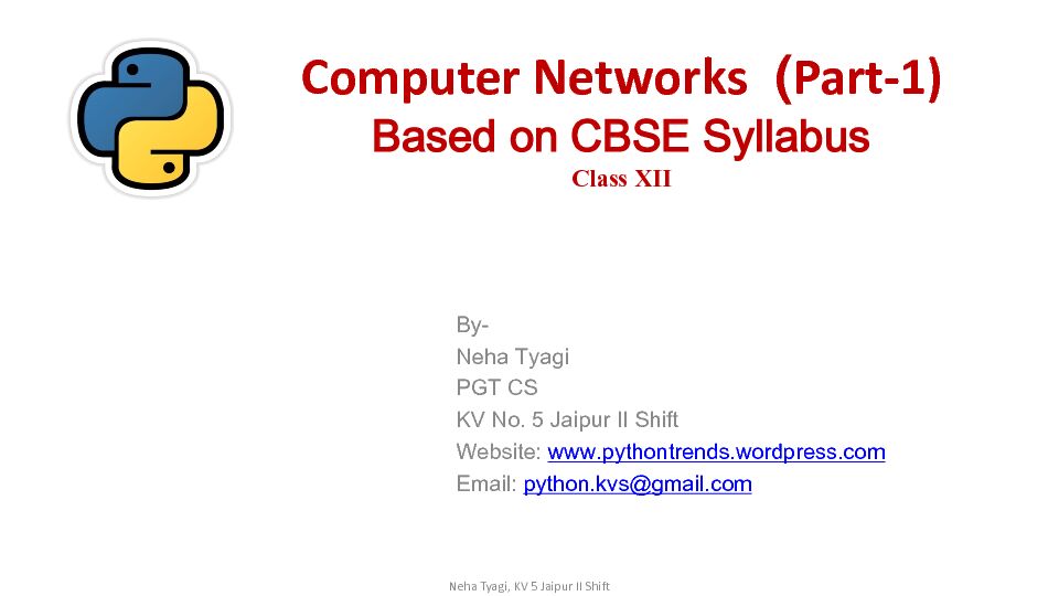 [PDF] Computer Networks (Part-1) - WordPresscom