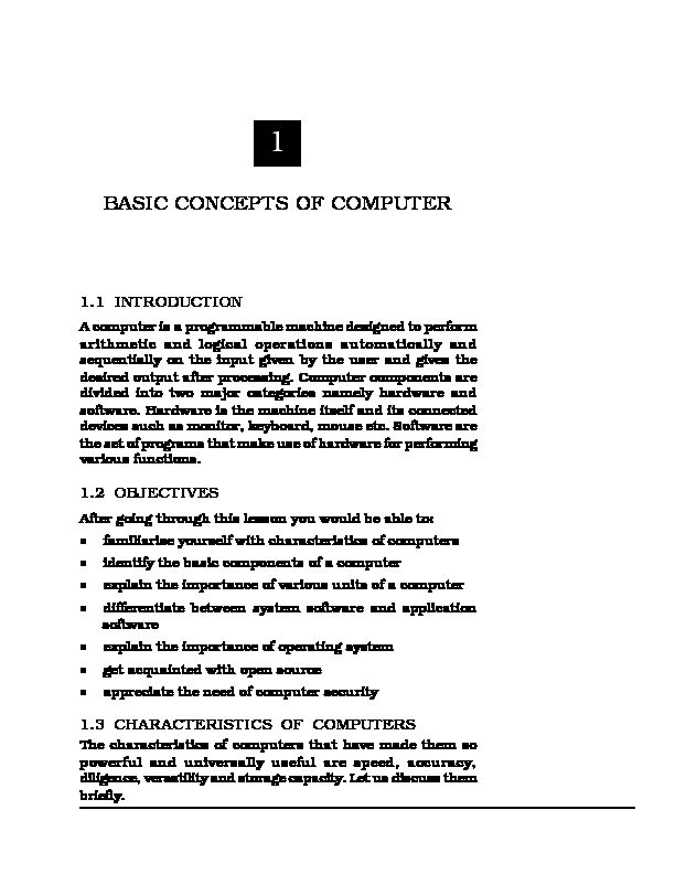 [PDF] BASIC CONCEPTS OF COMPUTER