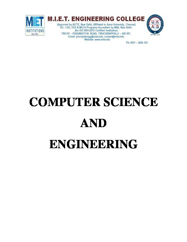 [PDF] COMPUTER SCIENCE AND ENGINEERING