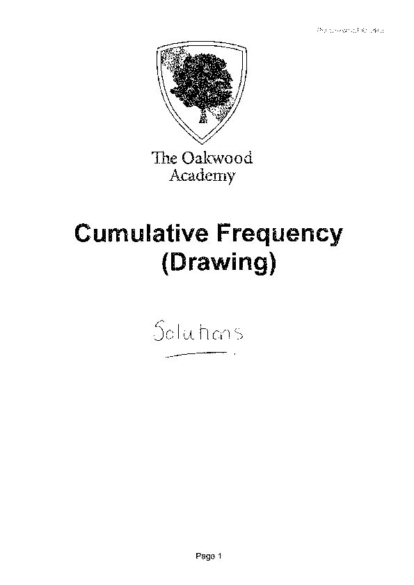 [PDF] Cumulative Frequency - The Oakwood Academy