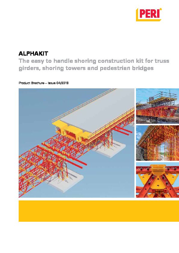 [PDF] ALPHAKIT The easy to handle shoring construction kit for truss