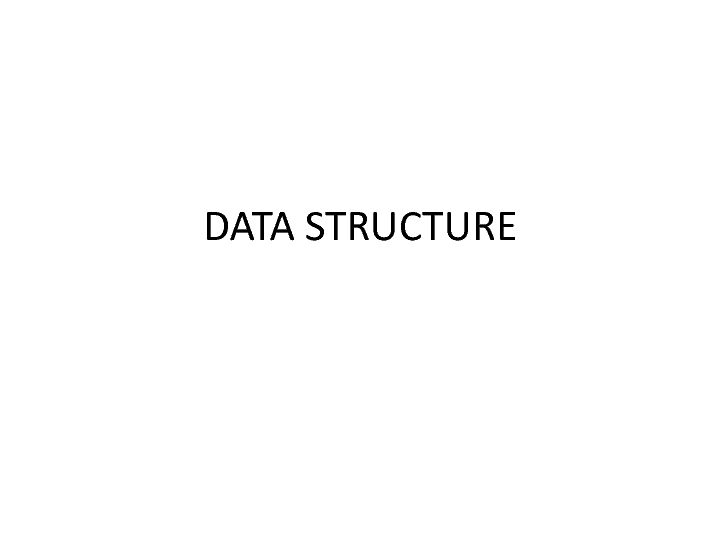 [PDF] DATA STRUCTURE