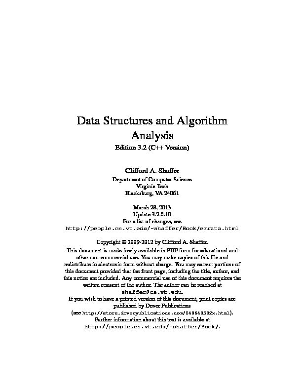 [PDF] Data Structures and Algorithm Analysis - Computer Science