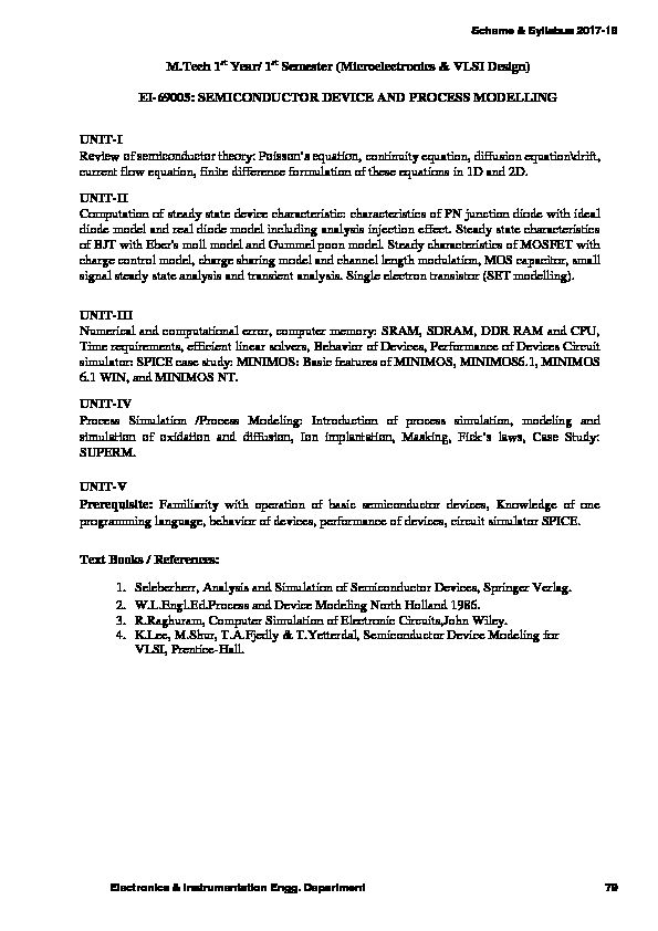 [PDF] 1st Semester (Microelectronics & VLSI Design) EI-69005 - sgsits