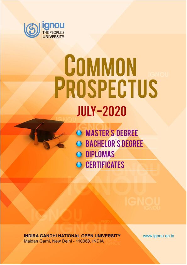 [PDF] IGNOU Common Prospectus - July 2020 - Government Autonomous