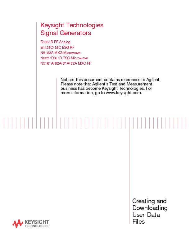 [PDF] Signal Generators Creating and Downloading User-Data Files