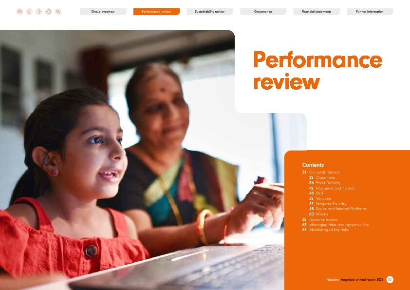 [PDF] Performance review - Naspers Annual Report 2021
