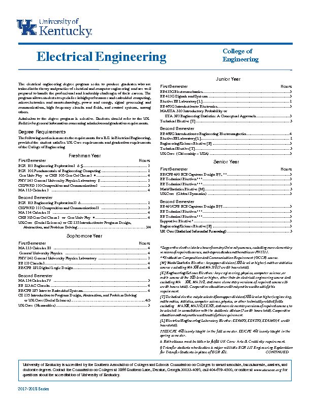 [PDF] Electrical Engineering - University of Kentucky