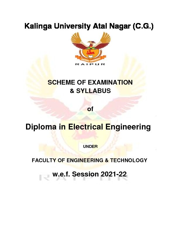Diploma in Electrical Engineering