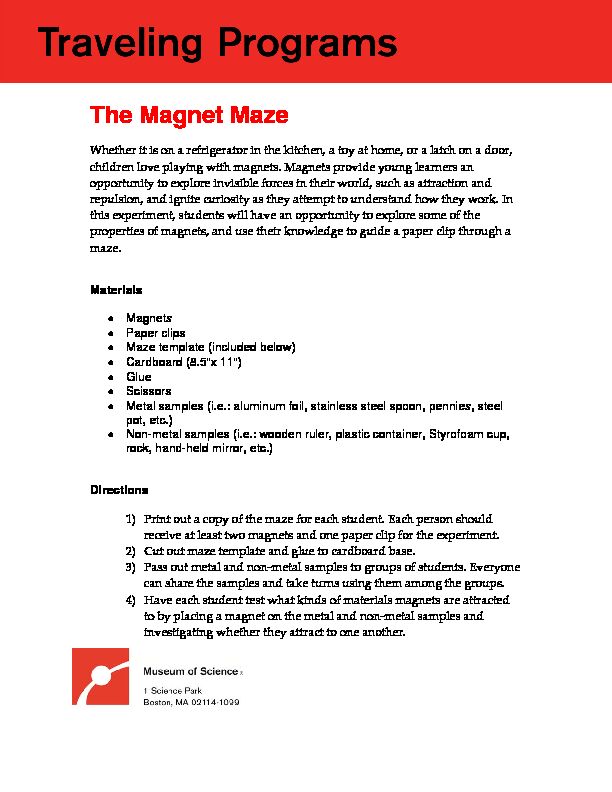 [PDF] The Magnet Maze