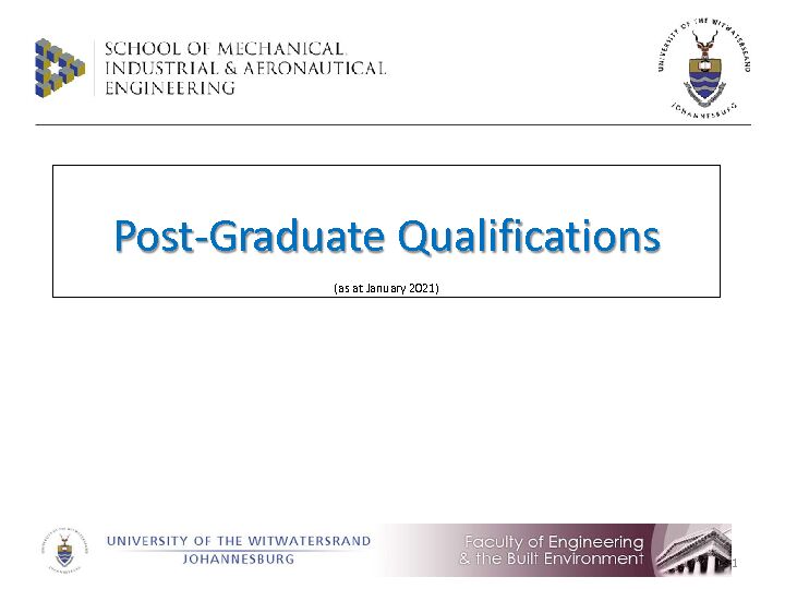 [PDF] New Post-Graduate Qualifications for 2017 - Wits University