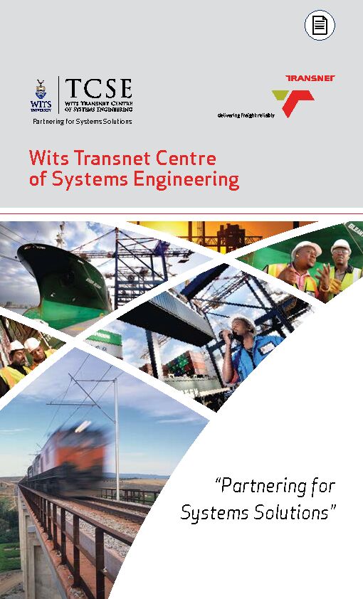 [PDF] Wits Transnet Centre of Systems Engineering - Transport Forum