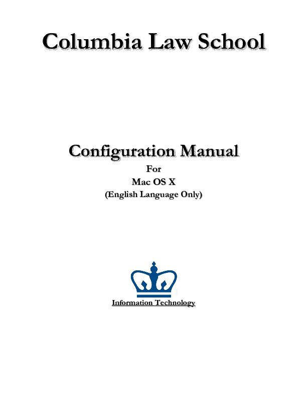 [PDF] Mac OS X manual - Columbia Law School - Columbia University