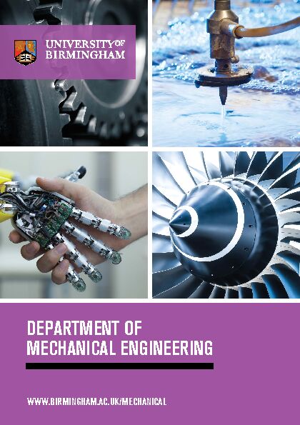 [PDF] Department of Mechanical Engineering - University of Birmingham