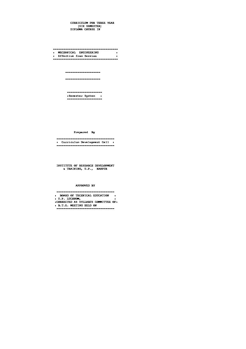 [PDF] MECHANICAL ENGINEERING - Board of Technical Education, Uttar