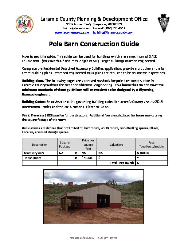 Pole Barn Construction Guide