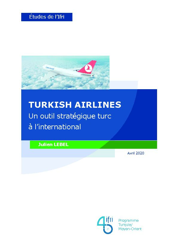 [PDF] Turkish Airlines : un outil stratégique turc à linternational