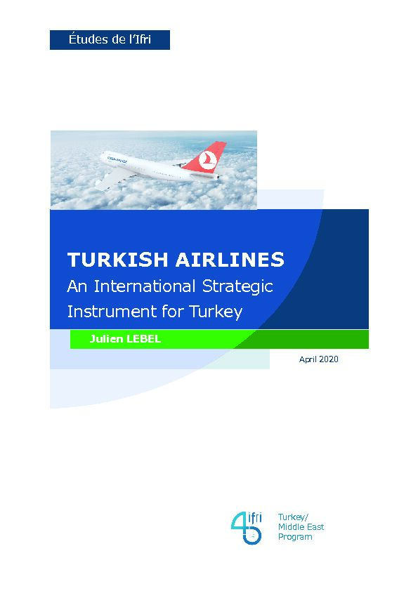 [PDF] Turkish Airlines: An International Strategic Instrument for Turkey