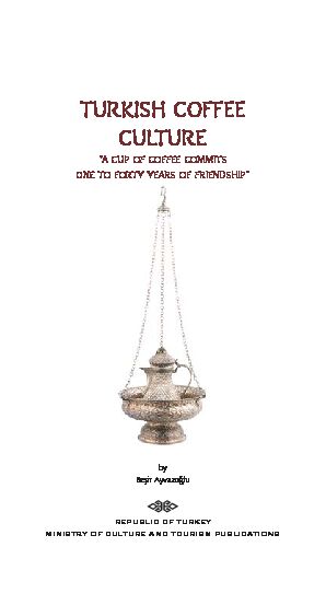 [PDF] TURKISH COFFEE CULTURE - Teda
