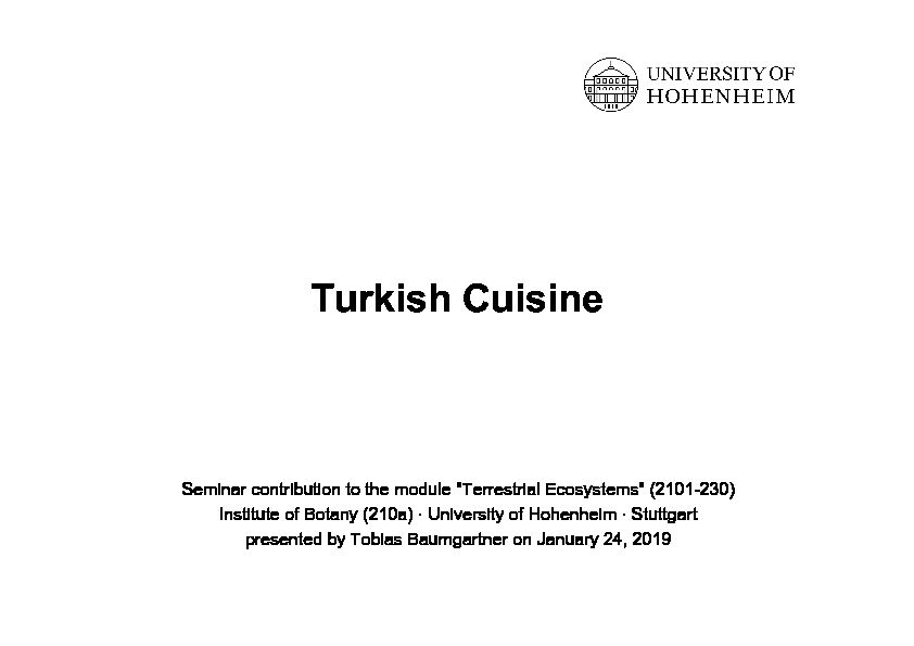 [PDF] Turkish Cuisine - Instituts für Botanik
