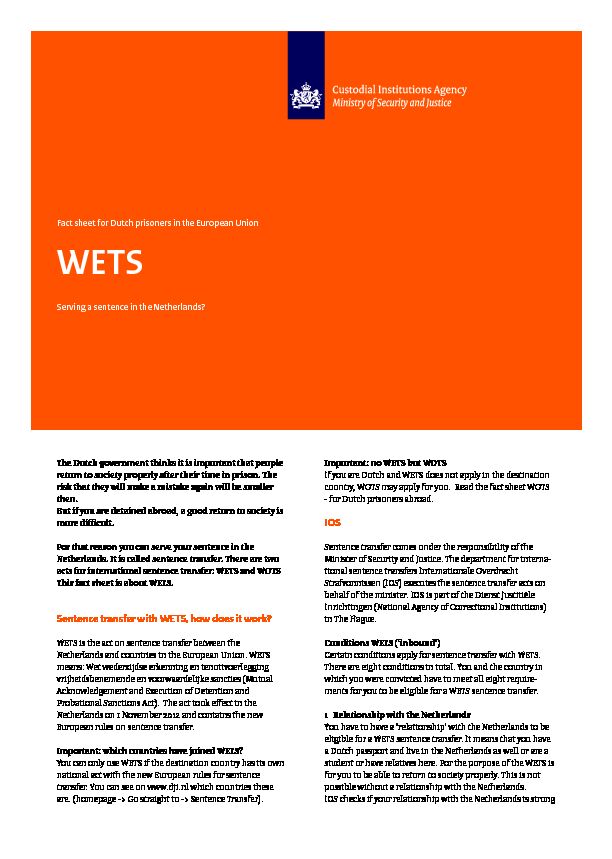 [PDF] Sentence transfer with WETS, how does it work? IOS