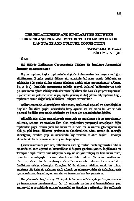 [PDF] THE RELATIONSHIP AND SIMILARITIES BETWEEN TURKISH AND