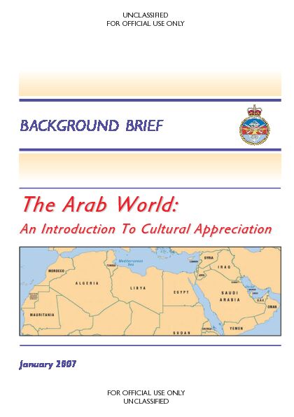 [PDF] The Arab World: - GOVUK