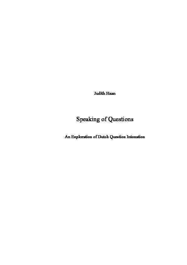 [PDF] Speaking of Questions - LOT Publications