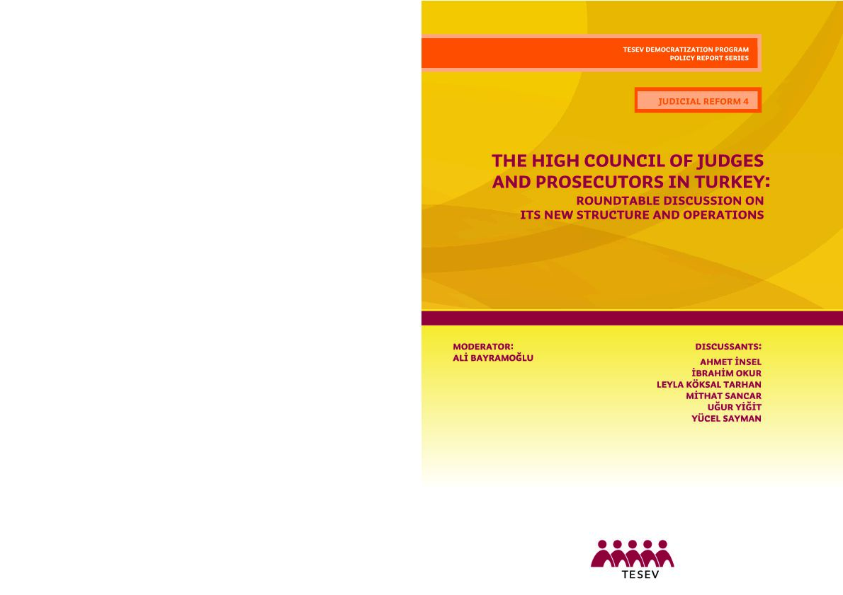 [PDF] The High Council of Judges and Prosecutors in Turkey