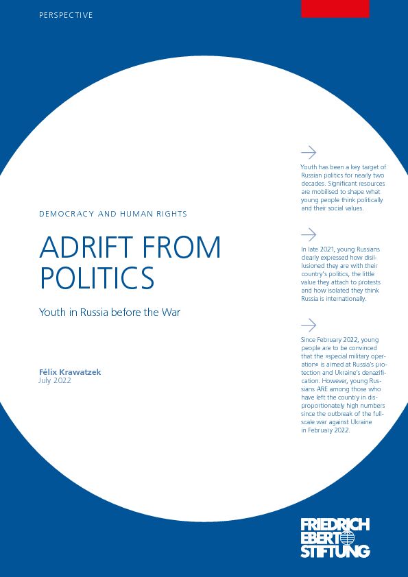 [PDF] Adrift from Politics: Youth in Russia before the War