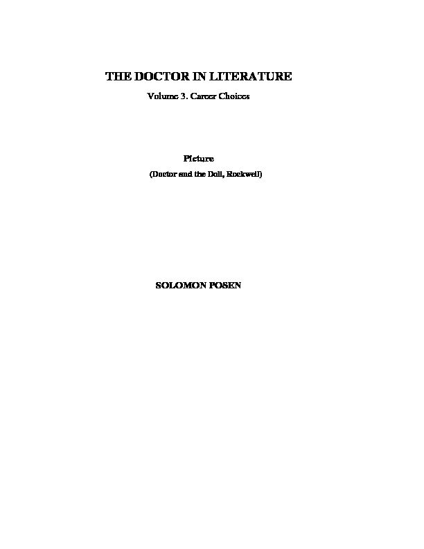 [PDF] THE DOCTOR IN LITERATURE - CORE