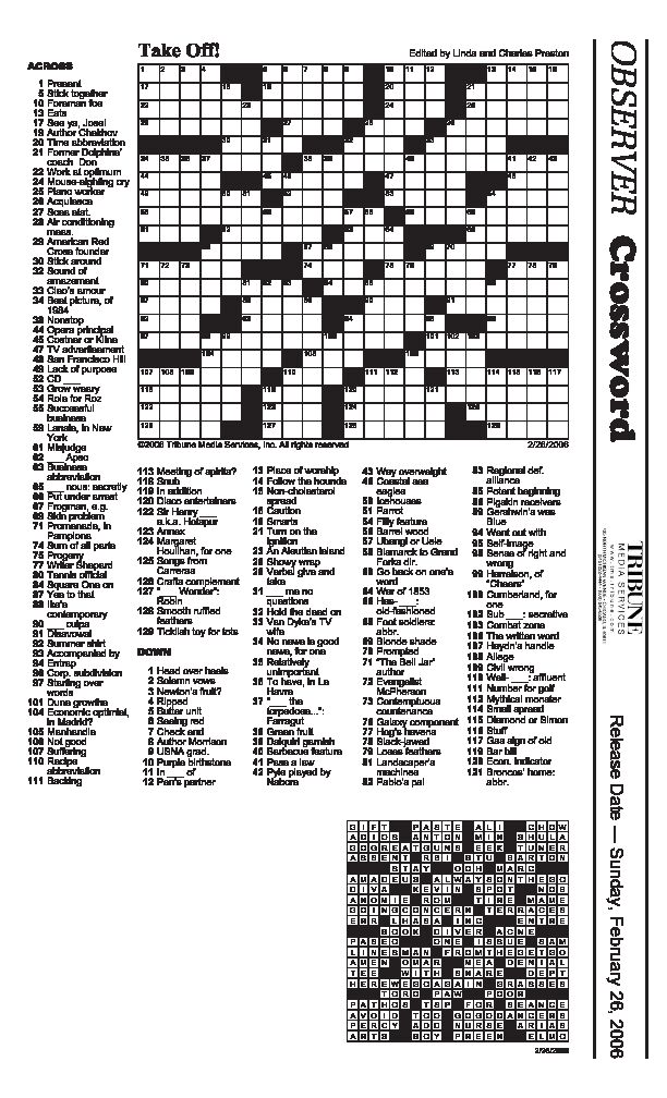 [PDF] Crossword - paperpencom
