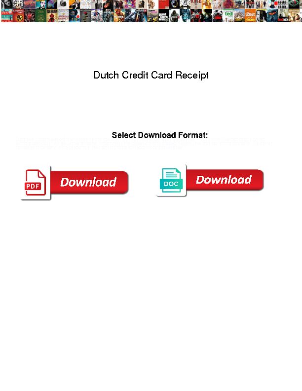 [PDF] Dutch Credit Card Receipt  Nogoon Jade