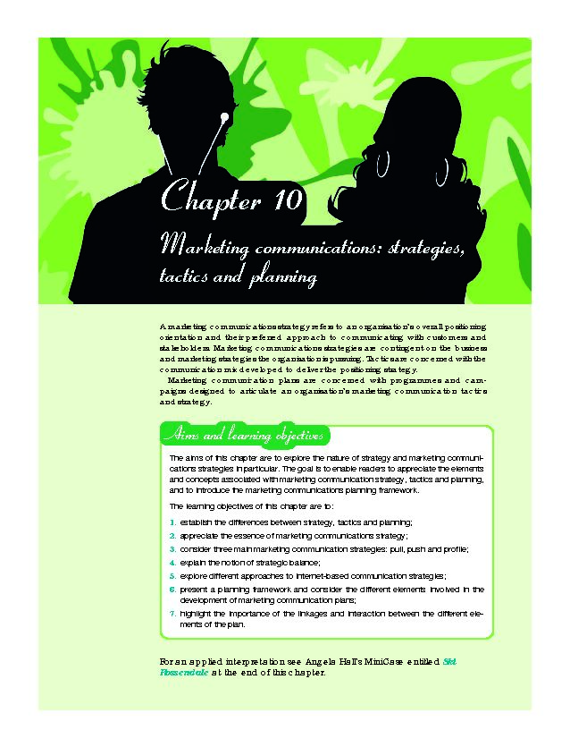 [PDF] Chapter 10 - Marketing communications: strategies, tactics and