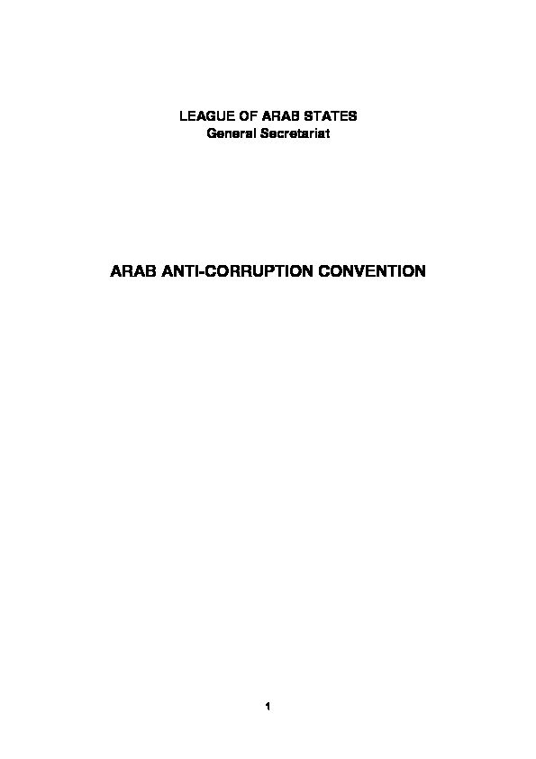 [PDF] ARAB ANTI-CORRUPTION CONVENTION