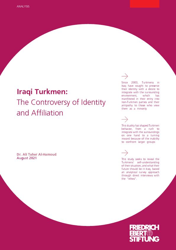 [PDF] Iraqi Turkmen: The Controversy of Identity and Affiliation