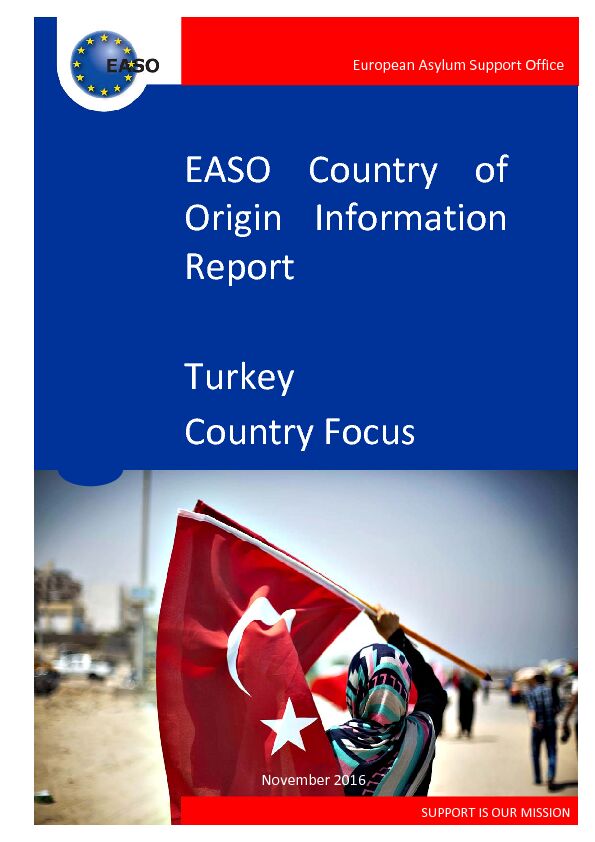 [PDF] EASO Country of Origin Information Report Turkey Country Focus