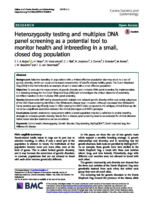 Heterozygosity testing and multiplex DNA panel screening as a