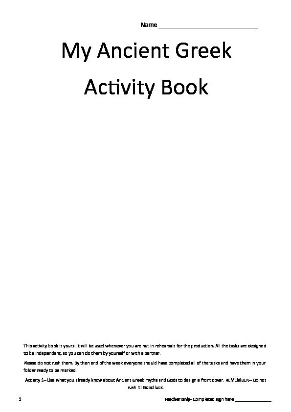 [PDF] My Ancient Greek Activity Book - Primary Resources