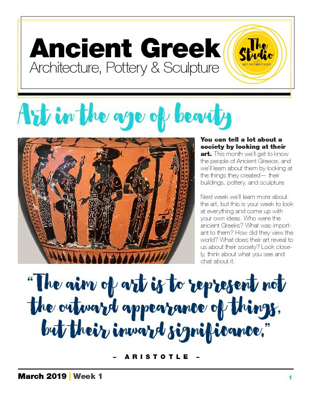 [PDF] Ancient Greek - Art History Kids