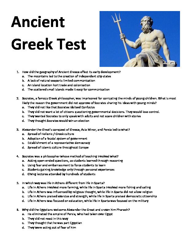 [PDF] Ancient Greek Test